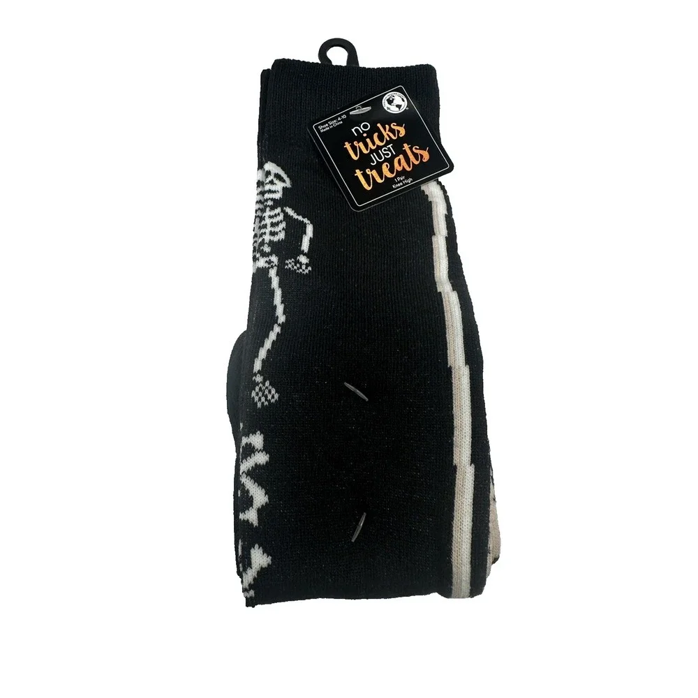 disney 1 pair womens knee high‎ halloween socks show size 4-10